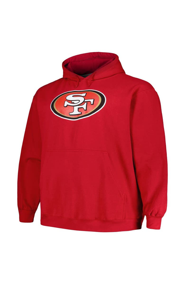 FANATICS Men's Fanatics Branded Christian McCaffrey Scarlet San Francisco 49ers Big & Tall Fleece Name & Number Pullover Hoodie, Alternate, color, Scarlet