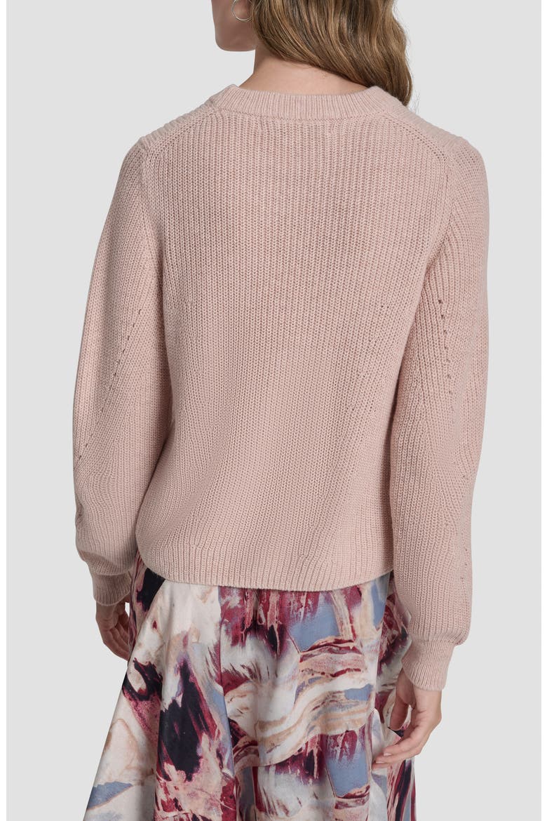 Rib Cotton Blend Sweater, Alternate, color, CAMEO