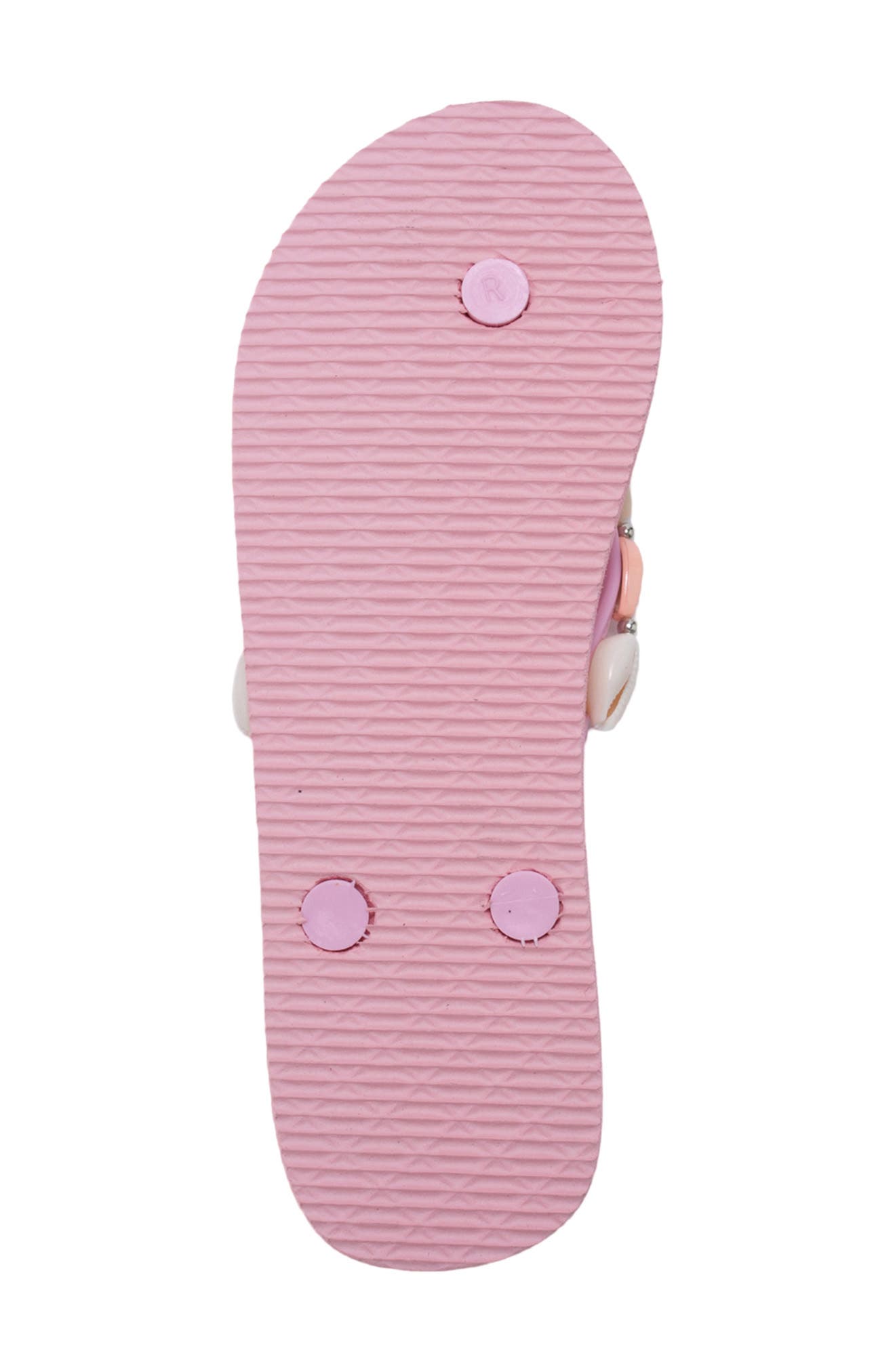 bebe Seashell Flip Flop, Alternate, color, Light Pink