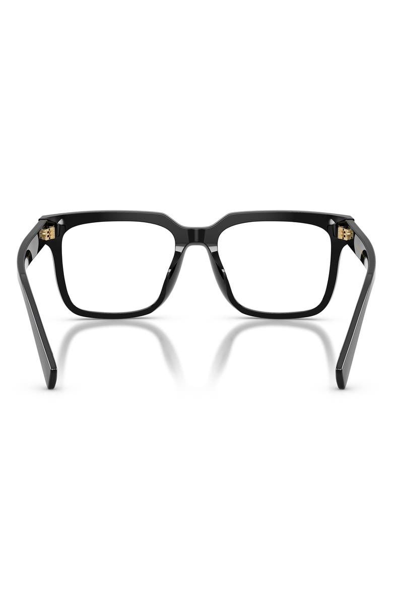 Dolce&Gabbana 51mm Square Optical Glasses, Alternate, color, Black