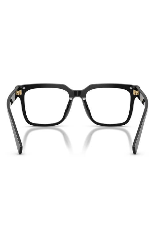 Dolce & Gabbana Dolce&gabbana 53mm Polarized Square Optical Glasses In Black