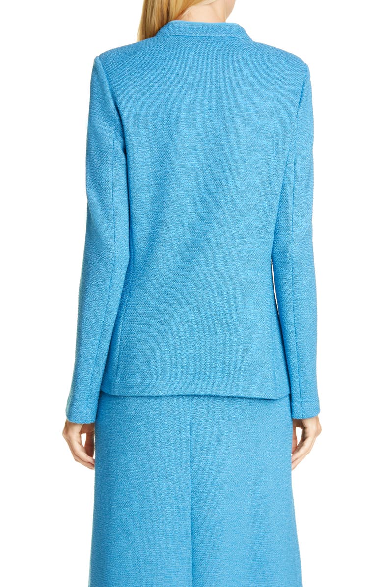 St. John Collection Pebbled Texture Knit Jacket, Alternate, color, 