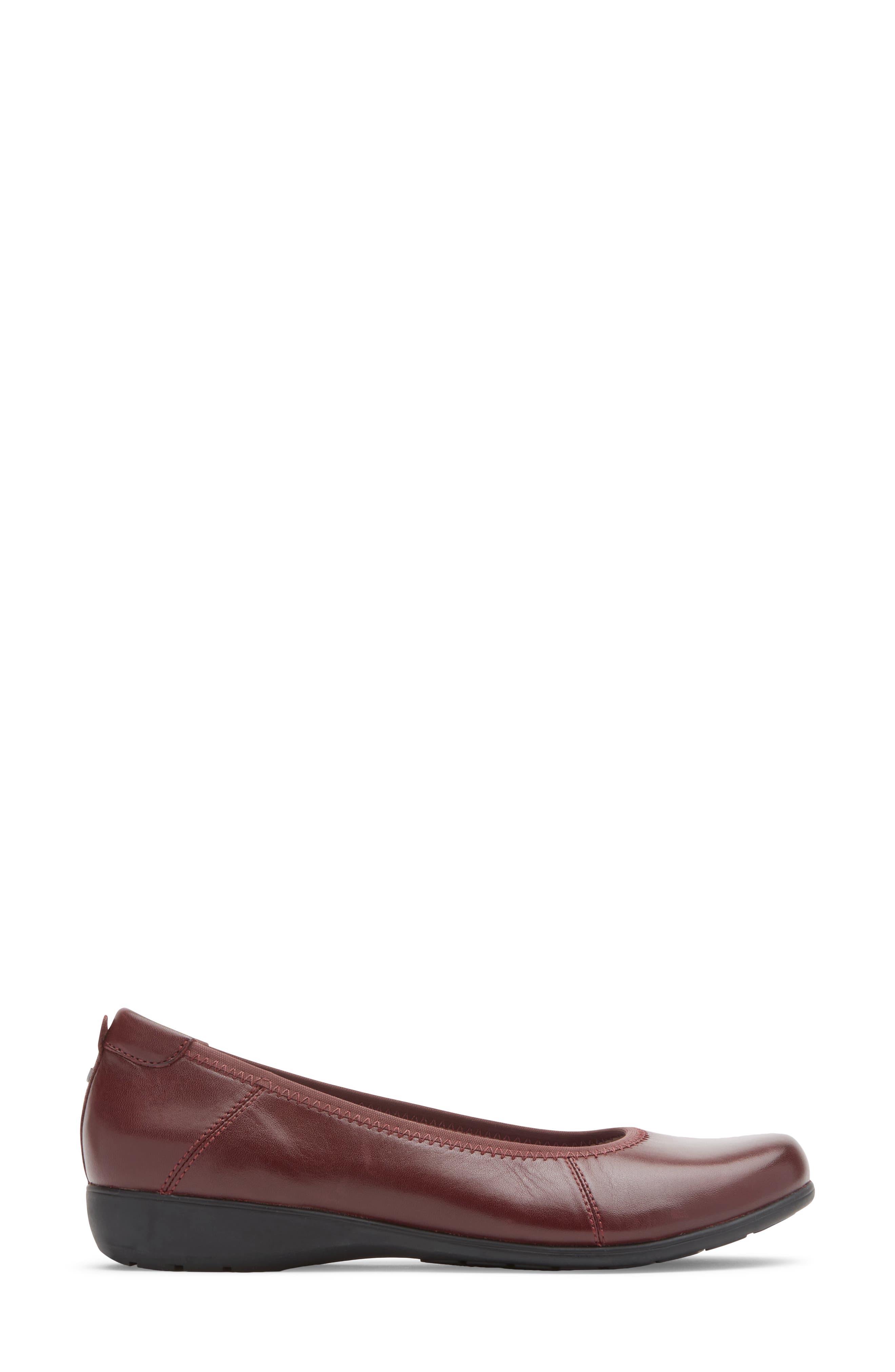 Abbey Ballet Flat, Alternate, color, MERLOT LEATHER