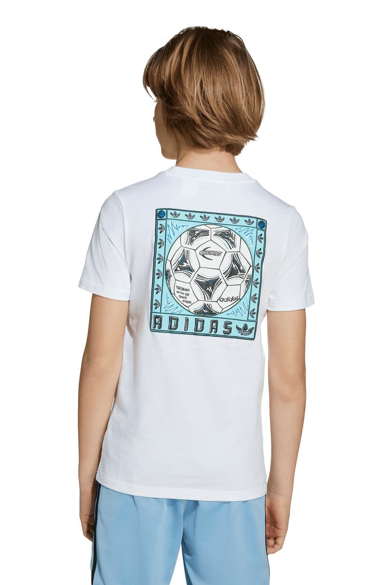 adidas Originals Kids' Cotton Graphic T-Shirt, Alternate, color, White