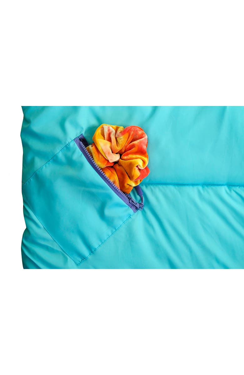 mimish Kids' Sleep-n-Pack Faux Shearling Lined Sleeping Bag Backpack, Alternate, color, Clearwater