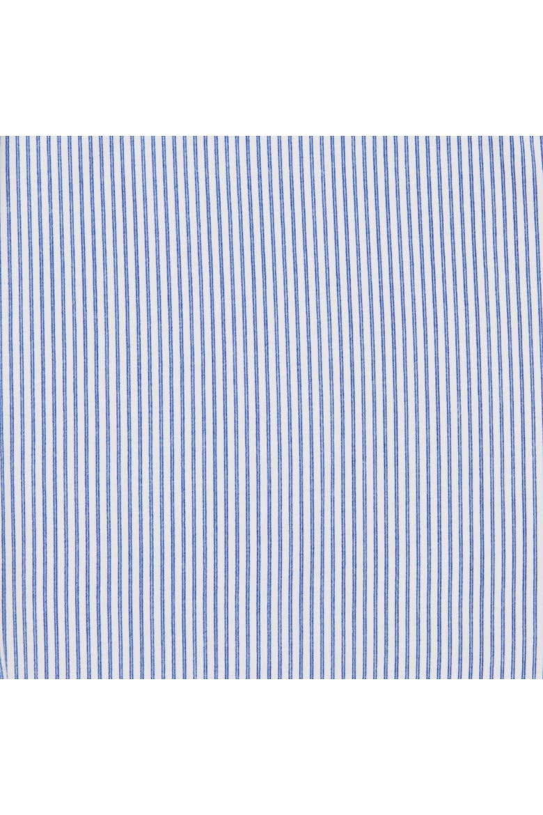 Simple Stripe Pima Knit Long-Sleeved Pajama Short Set, Alternate, color, Simple Stripe Blue