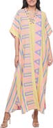 RANEES V-Neck Cotton Caftan