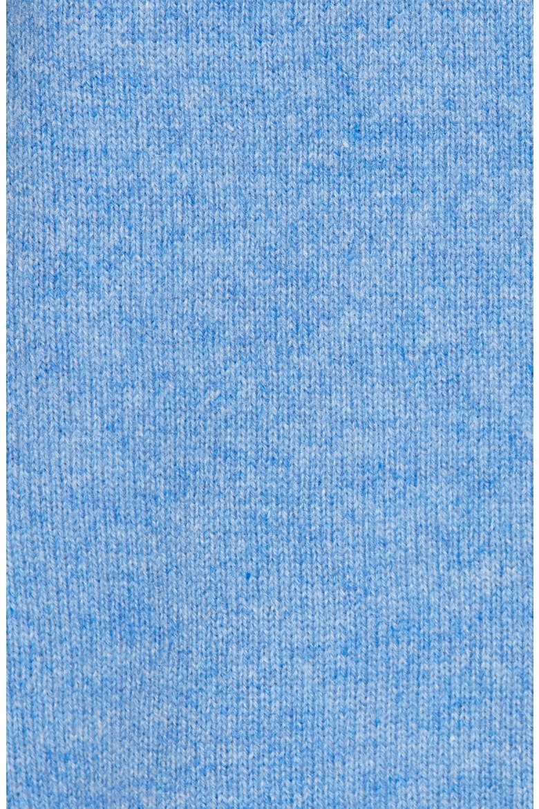 V-Neck High/Low Cashmere Sweater, Alternate, color, BLUE PROVENCE HEATHER