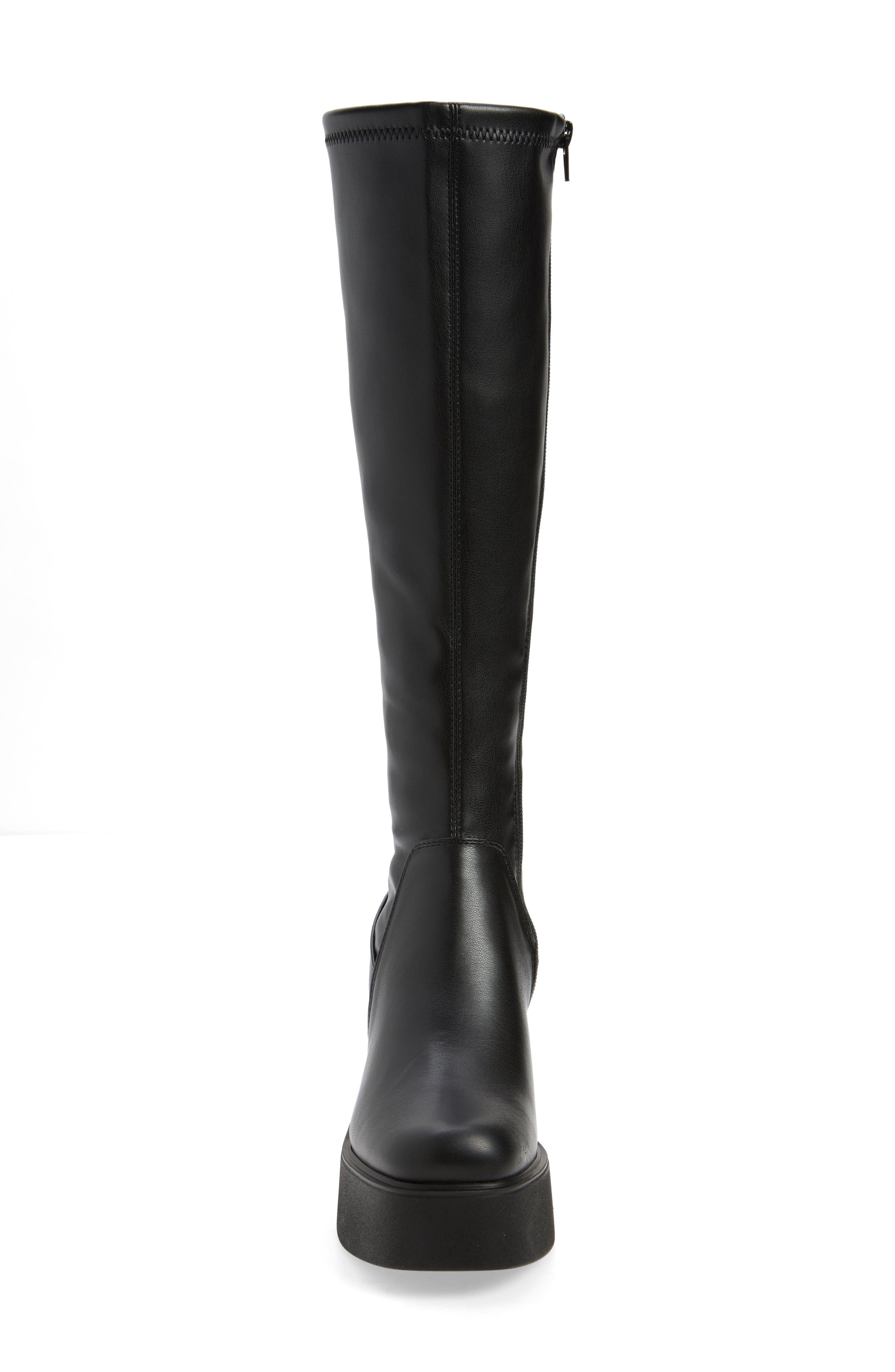 Steve Madden Konna Platform Knee High Boot, Alternate, color, Black