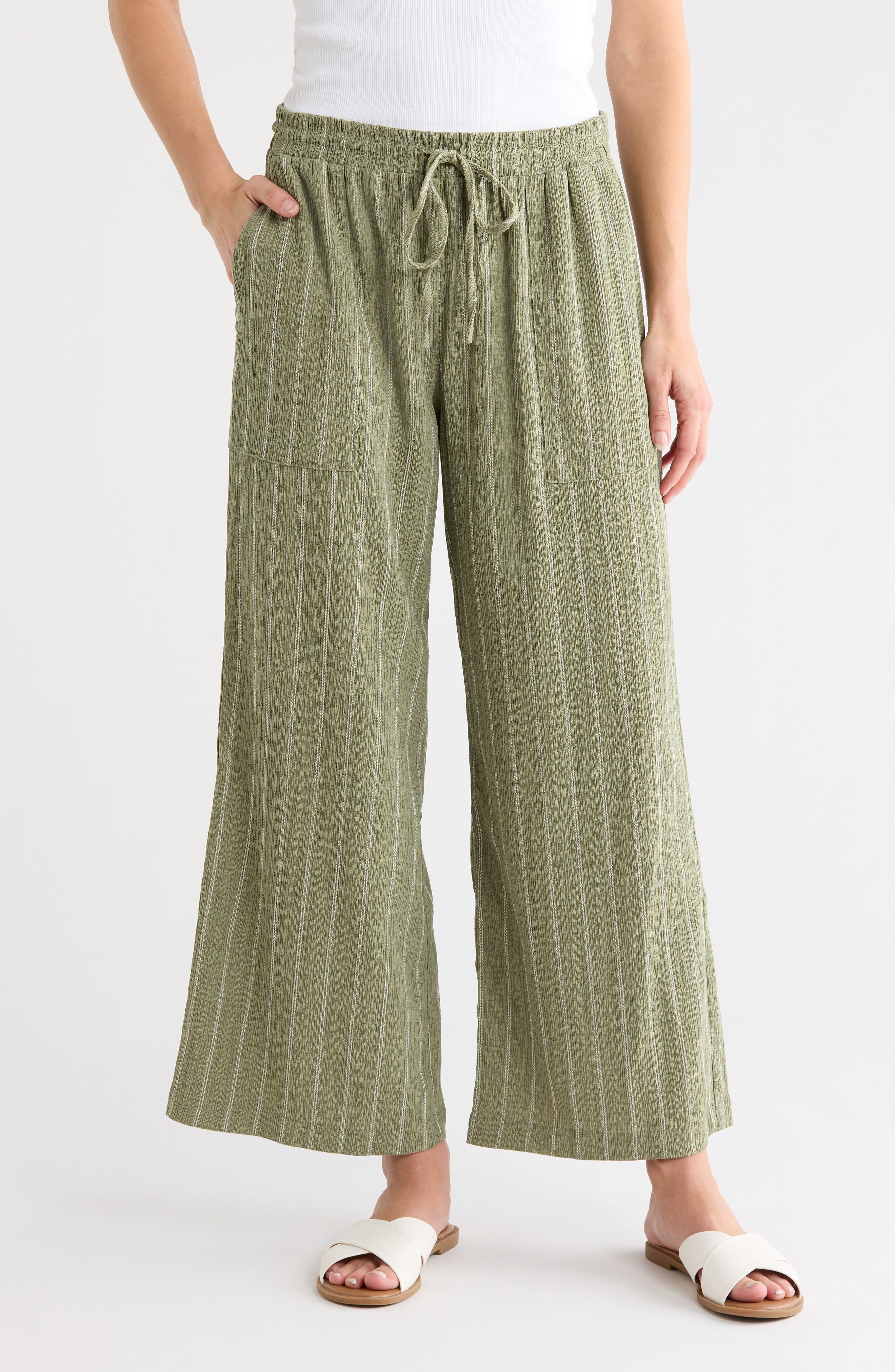 selected OLIVE ACORN-IVORY RITA STRIPE