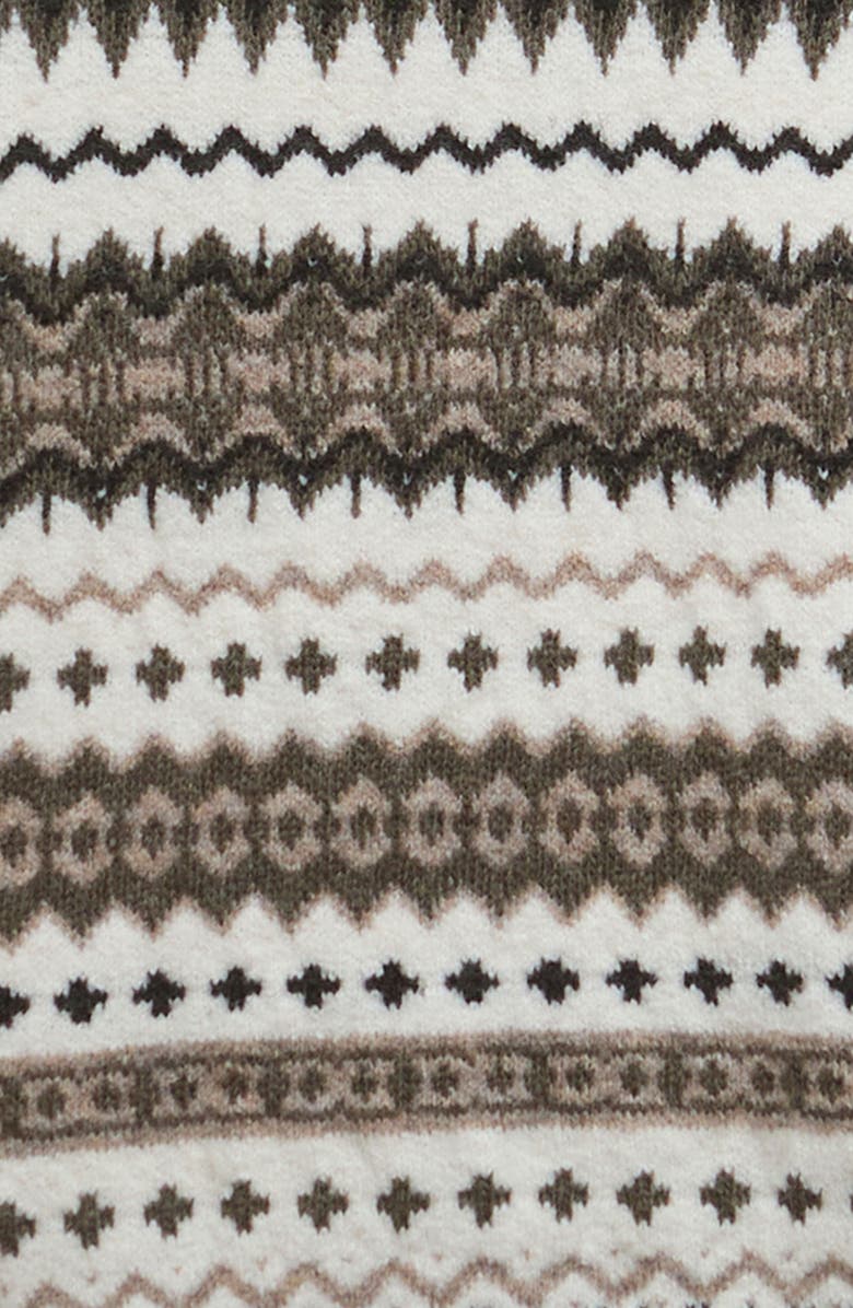 Barbour Hase Fair Isle Wool Blend Sweater, Alternate, color, Whisper White