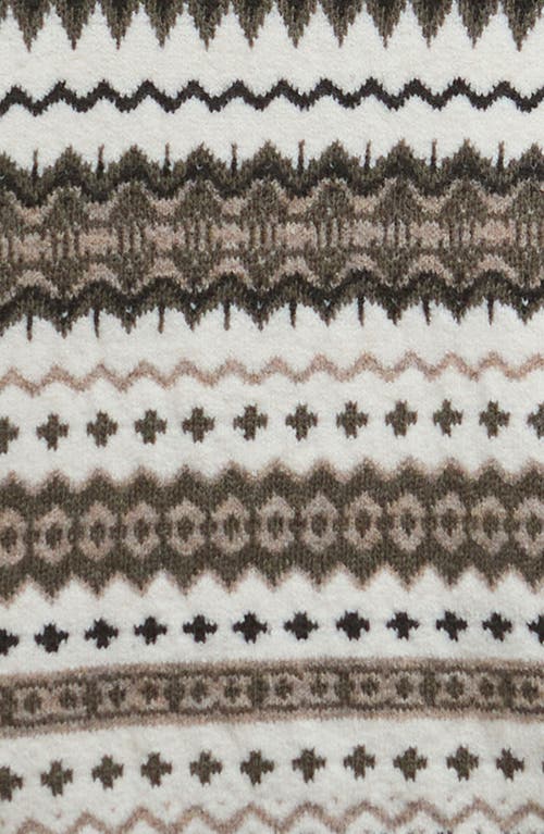 Barbour Hase Fair Isle Wool Blend Sweater In White