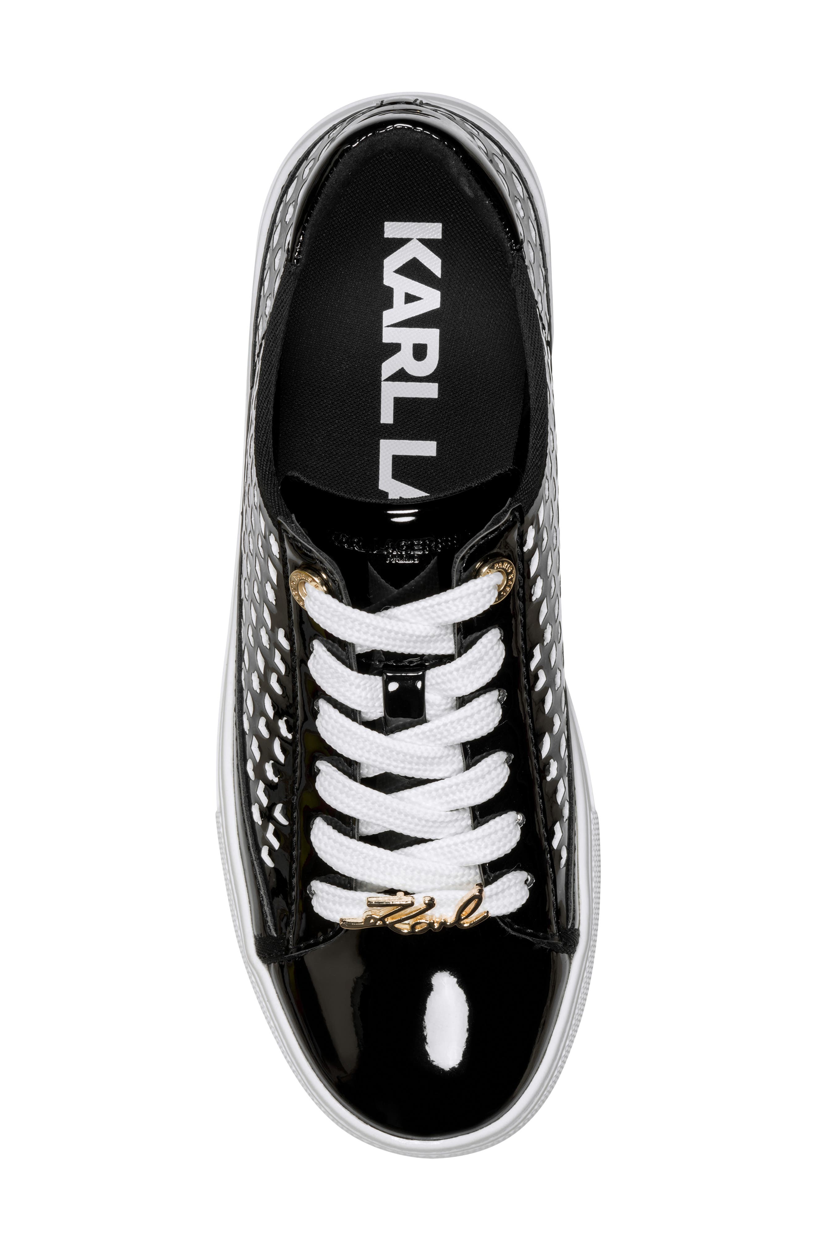 Caswell Platform Sneaker, Alternate, color, BLACK