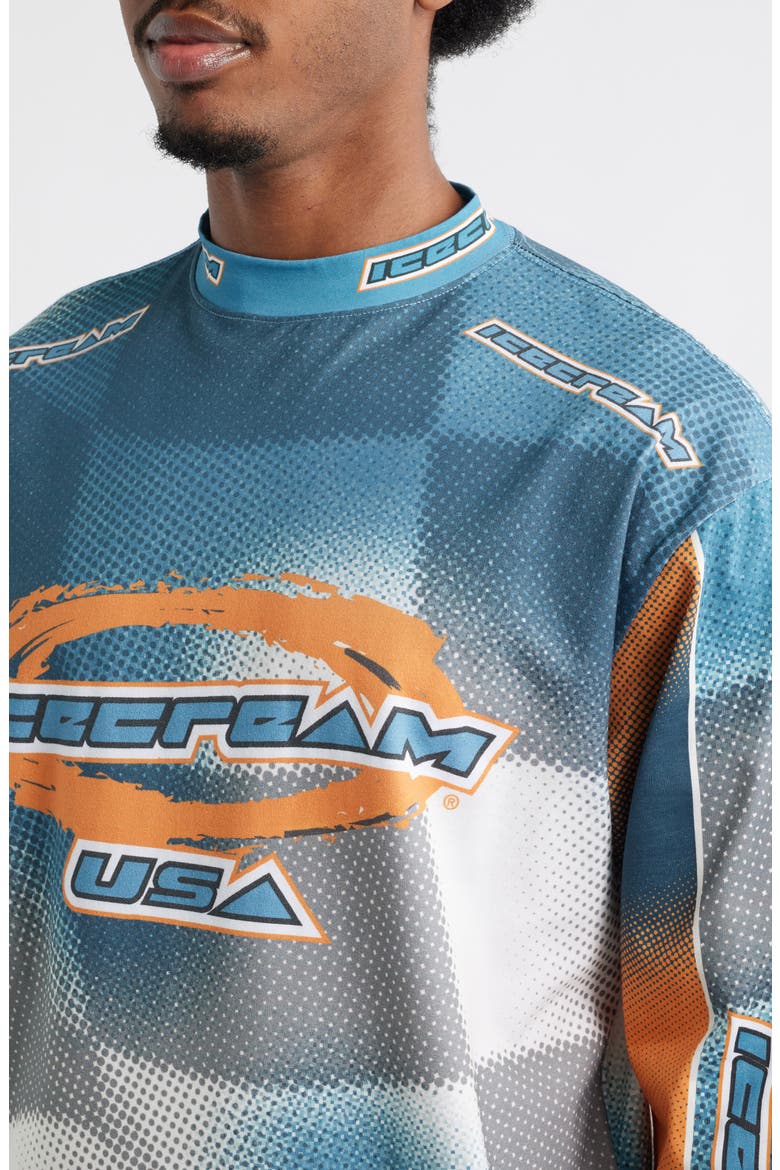 USA Graphic Long Sleeve Soccer Jersey, Alternate, color, CANEEL BAY
