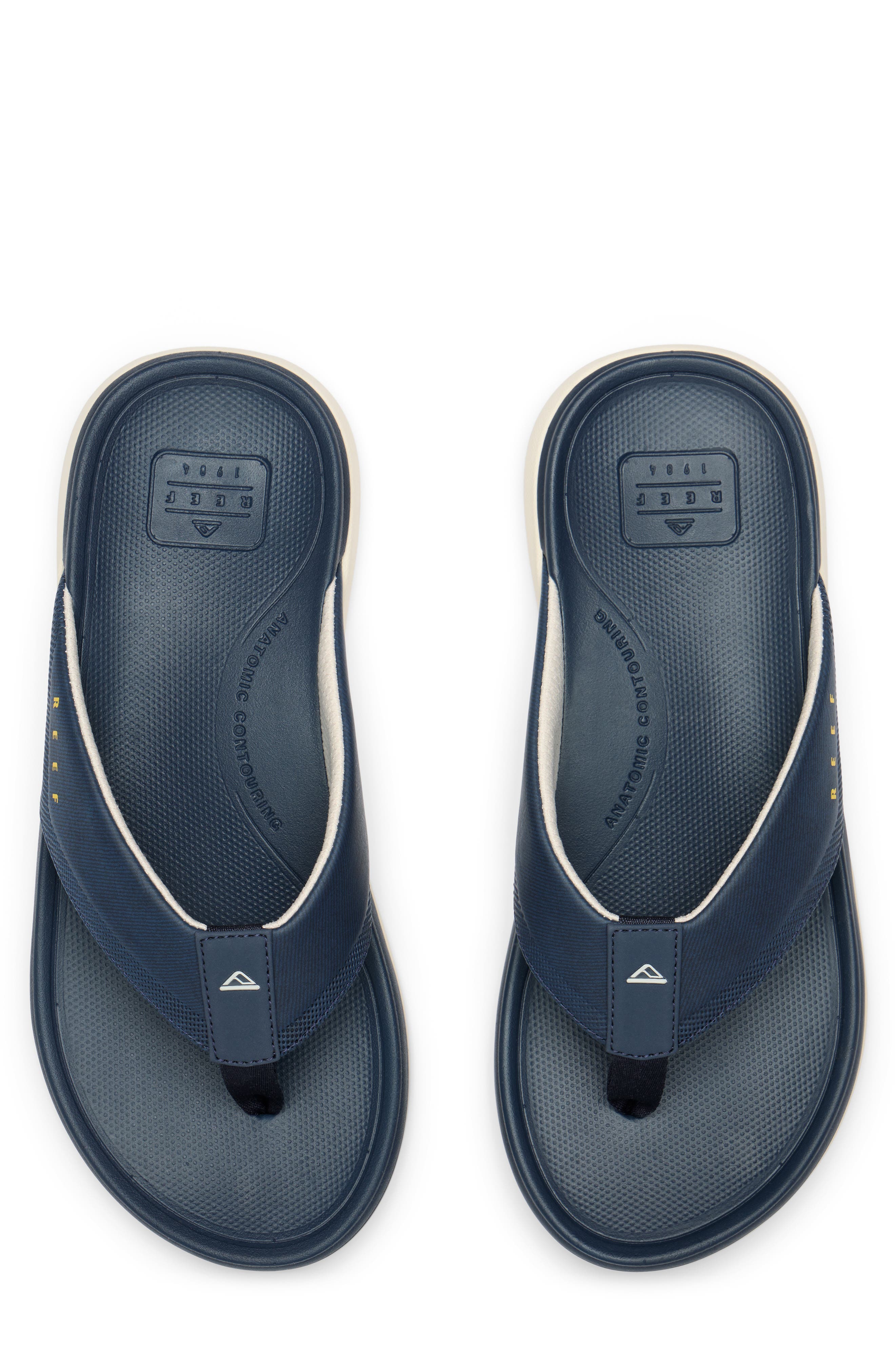 Reef Cushion Norte Water Friendly Flip Flop, Alternate, color, Navy