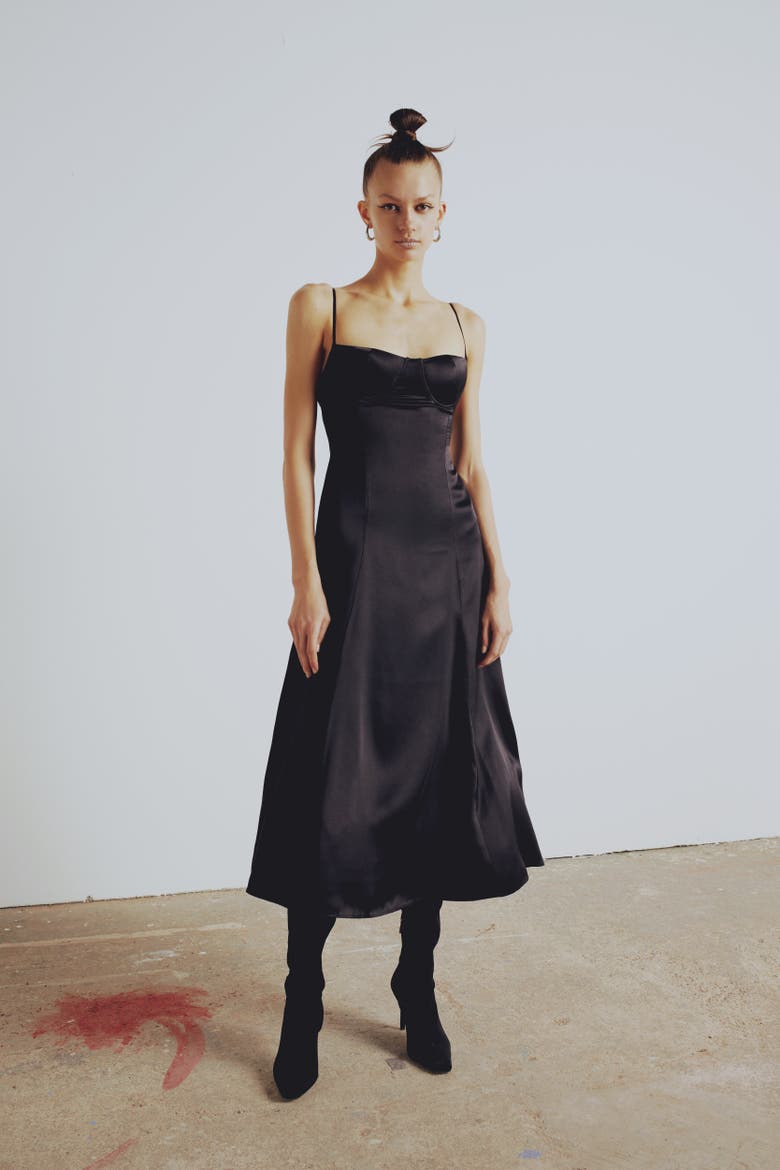 Pure Silk Your *Itch Silk Dress, Main, color, BLACK