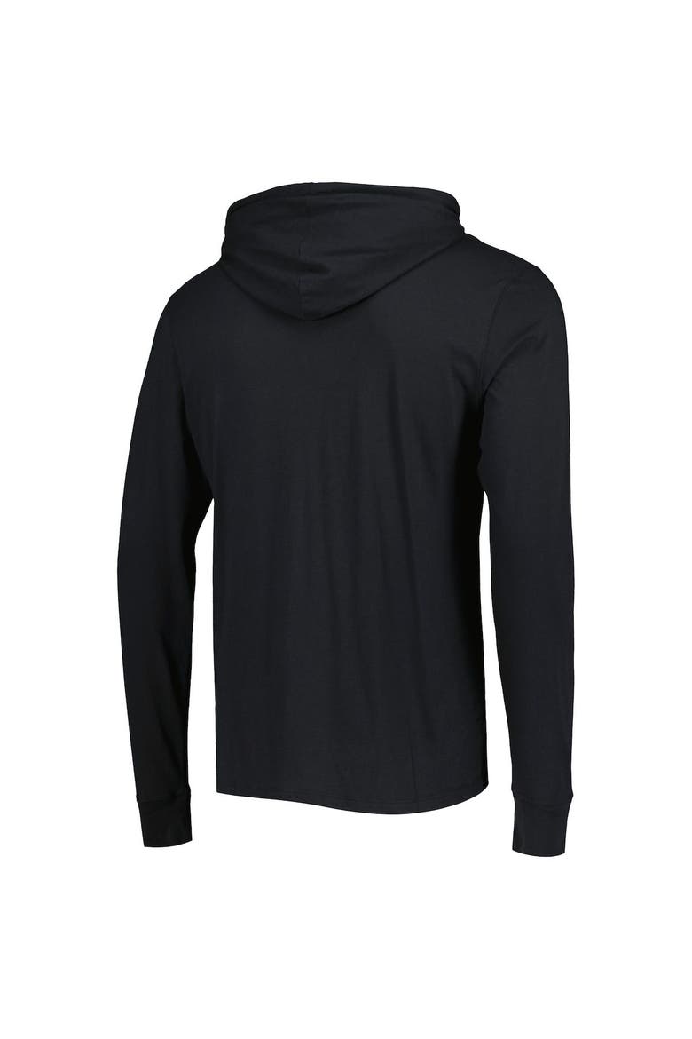 Men's '47 Black Carolina Panthers Field Franklin Hooded Long Sleeve T-Shirt, Alternate, color, Black