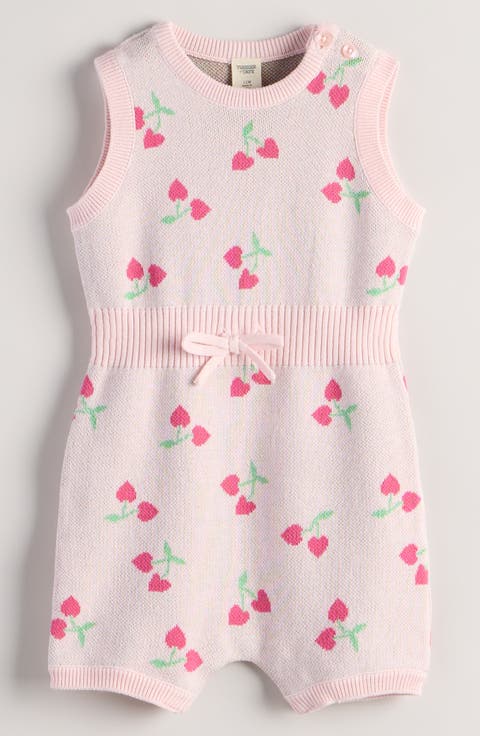 Ribbed Waist Cotton Romper (Baby)