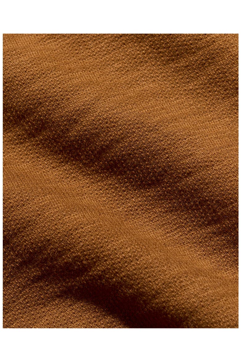 French Terry Half Zip Pullover, Alternate, color, BILLYS BROWN