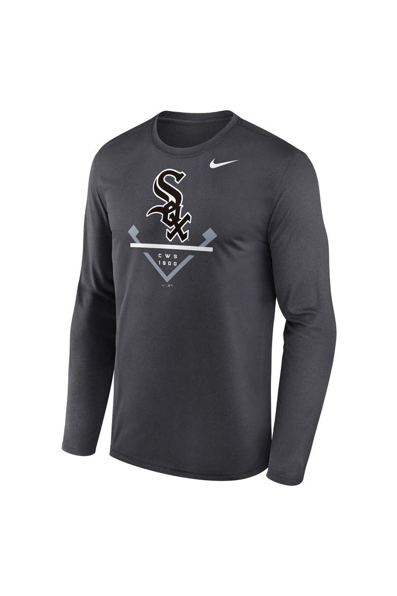 Men's Nike Anthracite Chicago White Sox Icon Legend Performance Long Sleeve T-Shirt, Alternate, color, Anthracite