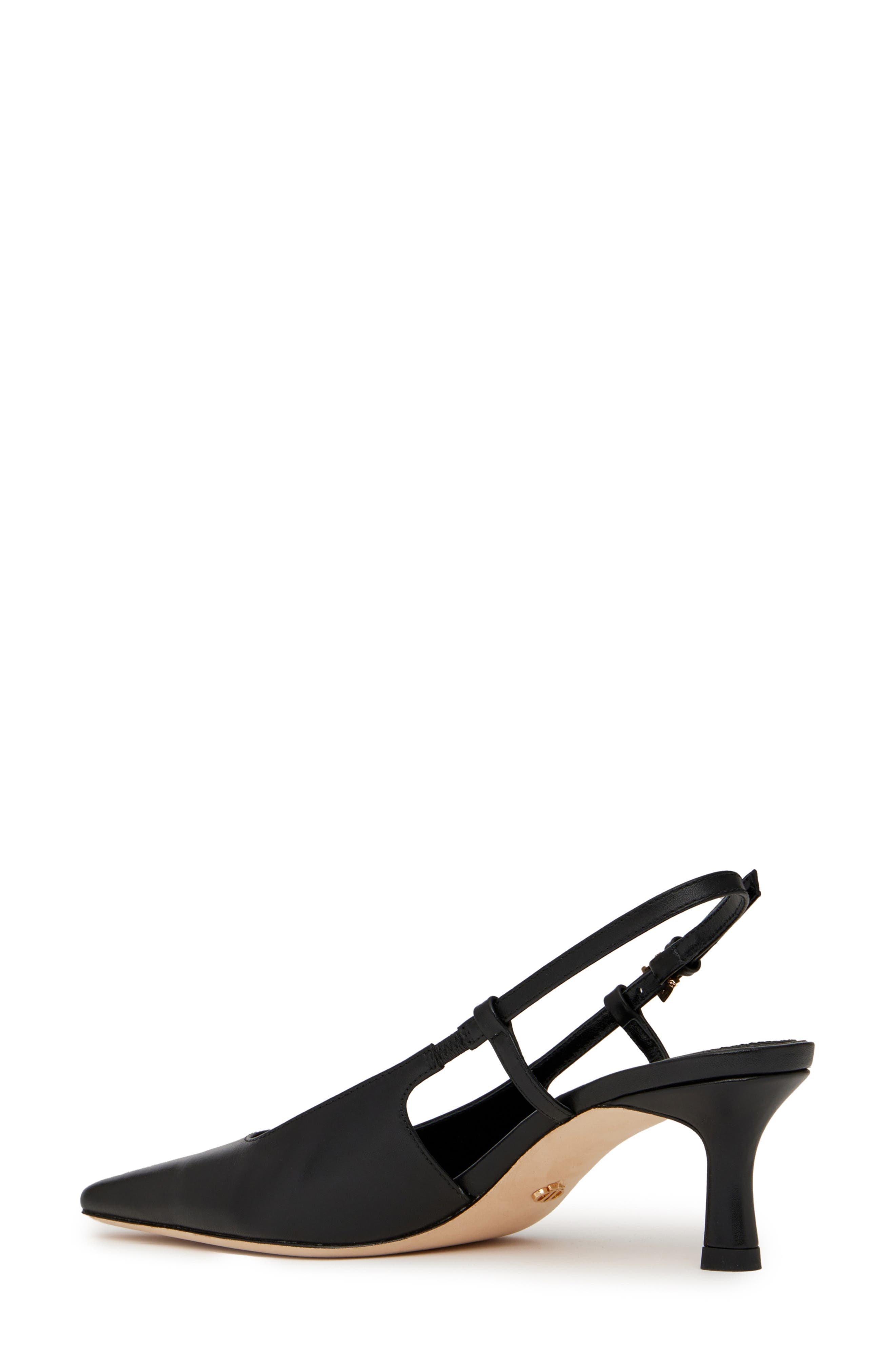 PAIGE Winnie Pointed Toe Slingback Pump, Alternate, color, Black