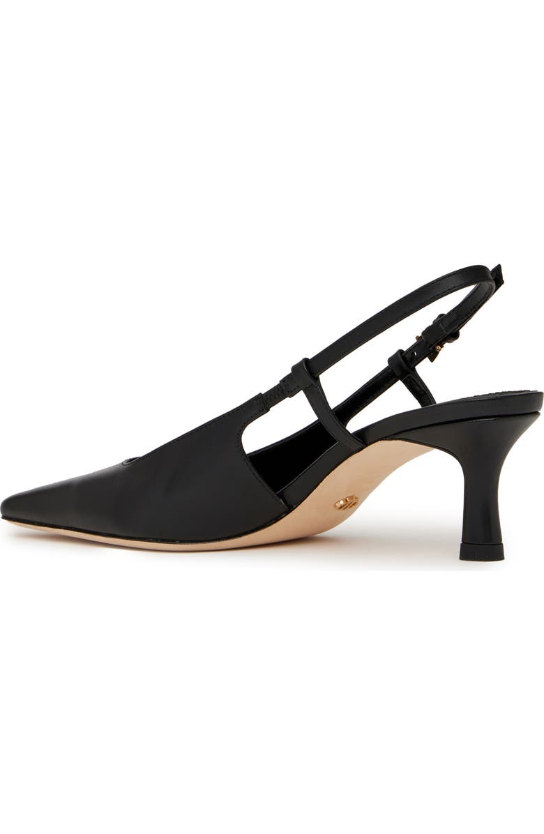 PAIGE Winnie Pointed Toe Slingback Pump, Alternate, color, Black