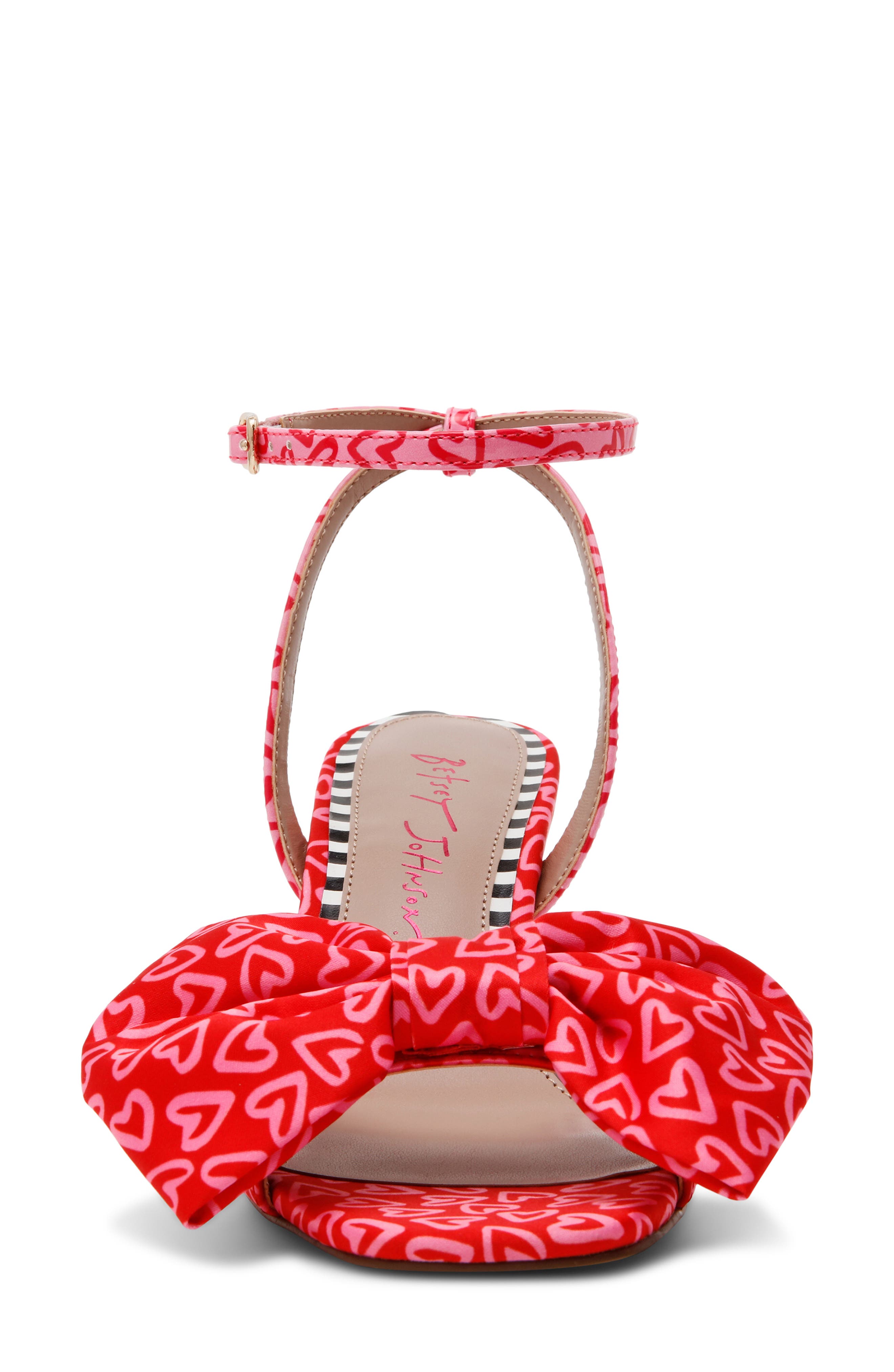 Betsey Johnson Kendal Ankle Strap Sandal, Alternate, color, Red Multi