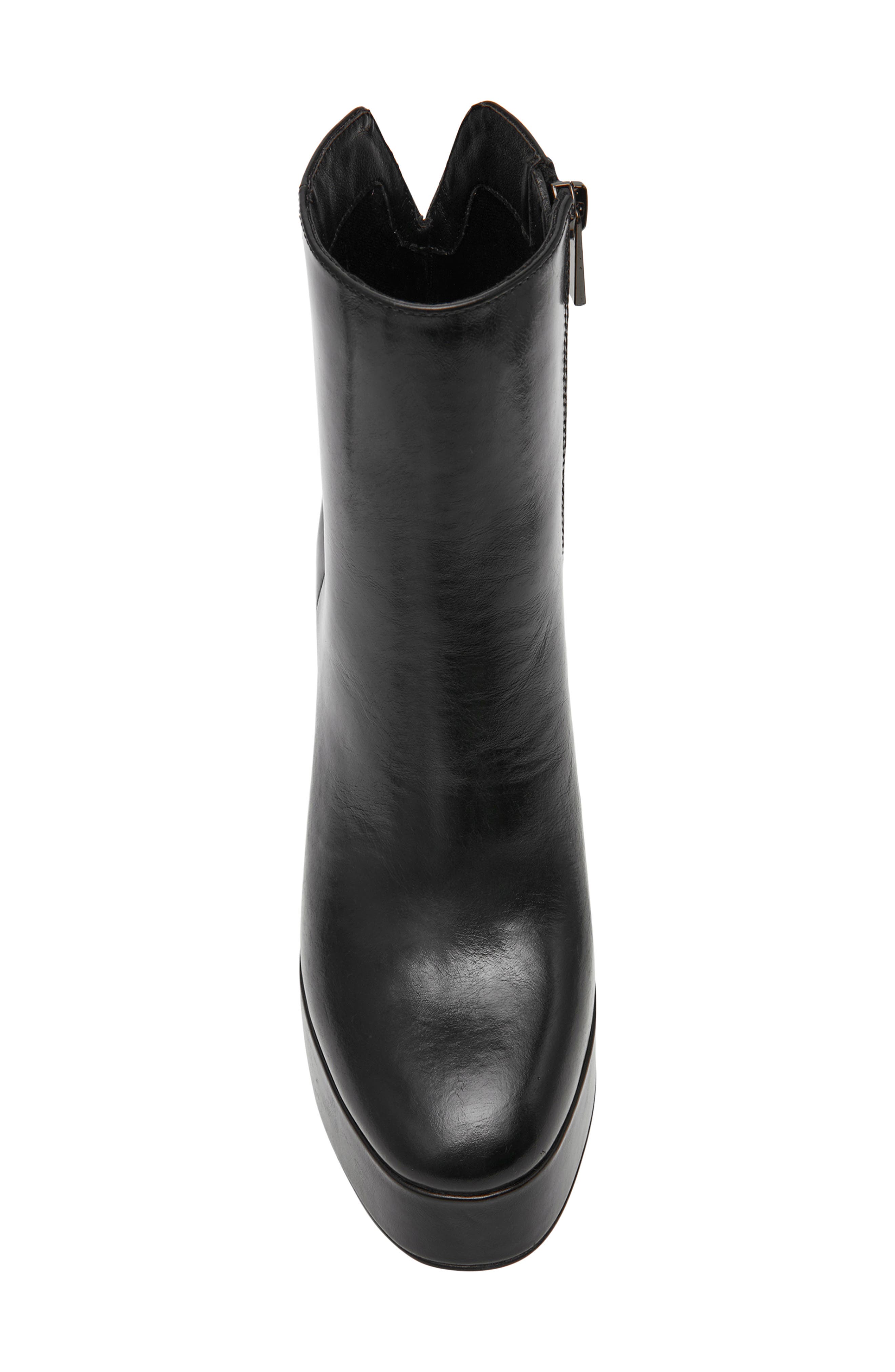 Lochlan Leather Platform Bootie, Alternate, color, BLACK LEATHER