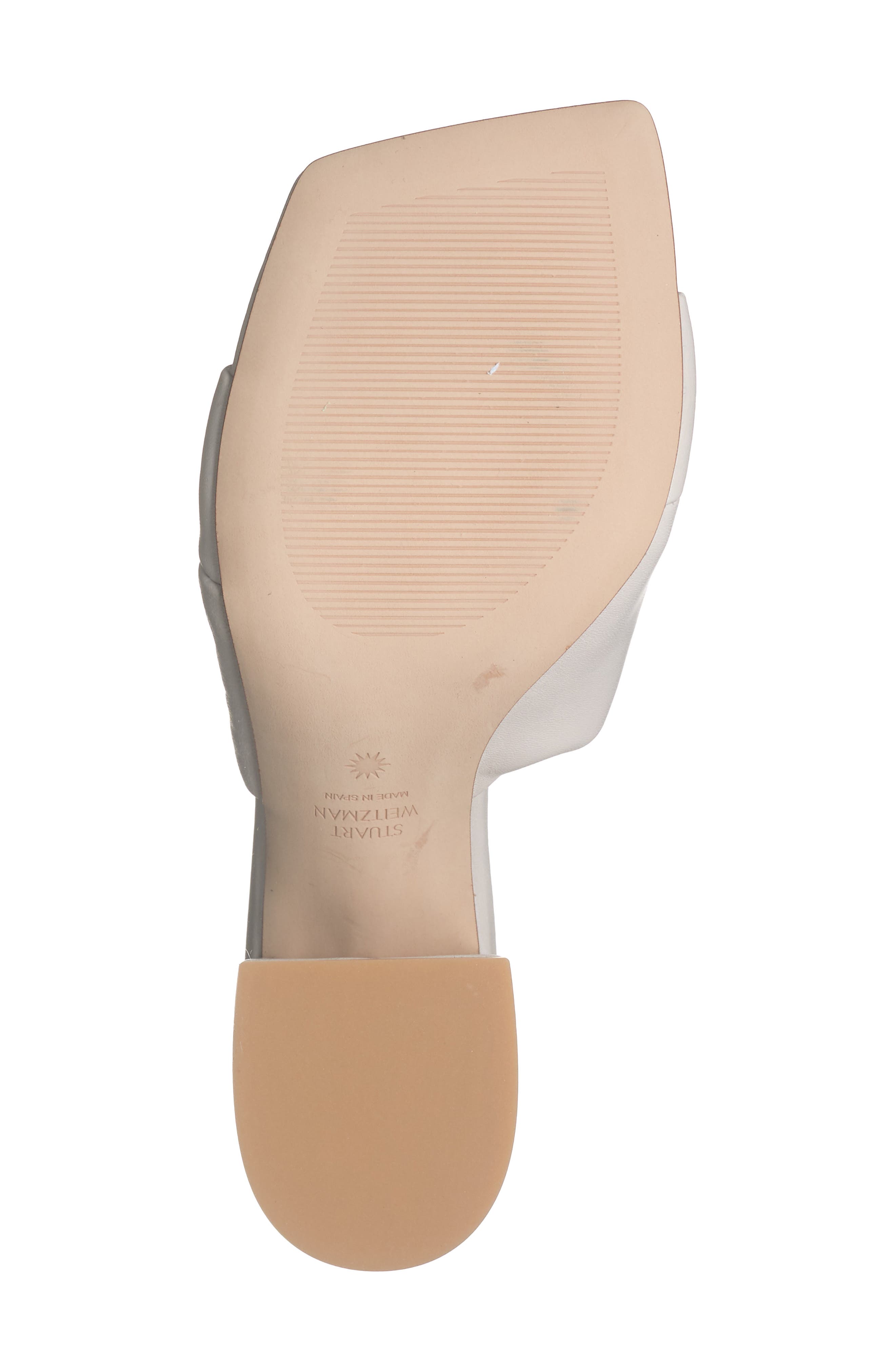 Stuart Weitzman Glamknot 85 Slide Sandal, Alternate, color, Oat