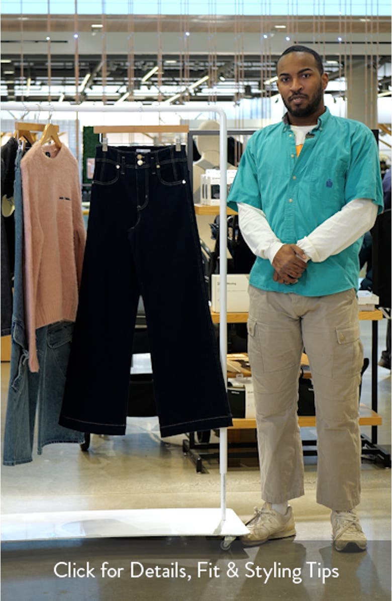 The Seamed Wide Leg Trouser Jeans, sales video thumbnail