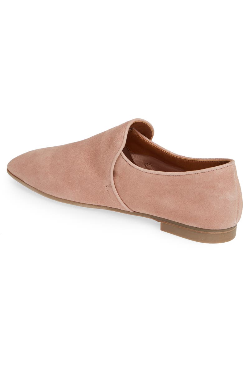 Aquatalia Revvy Weatherproof Loafer, Alternate, color, Rose Suede