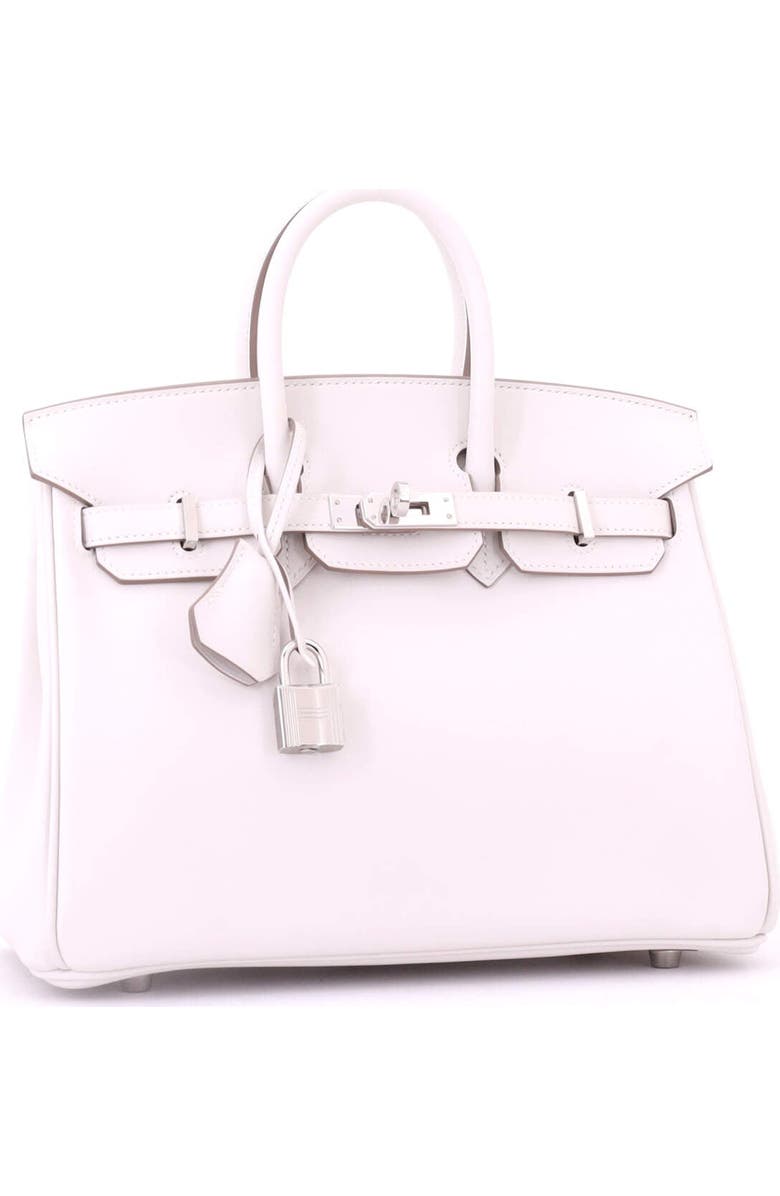 Pre-Owned Hermes Birkin Handbag Grey Swift with Palladium Hardware 25, Alternate, color, Gris Pale