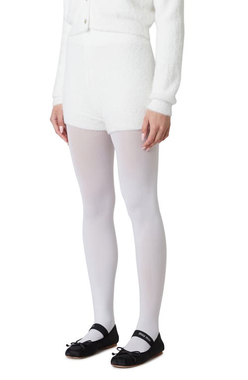 Nia Ziba Fuzzy Knit Shorts In White