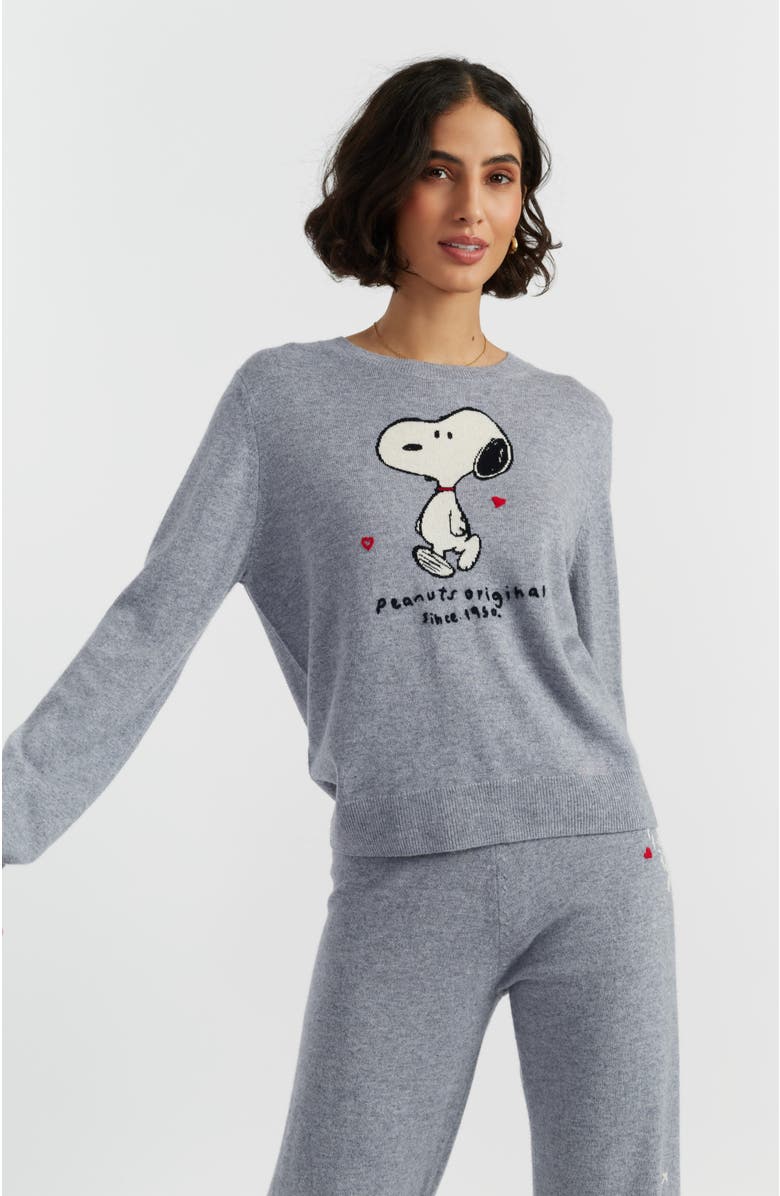 Chinti & Parker Wool Cashmere Peanuts Original Sweater, Main, color, Grey Marl