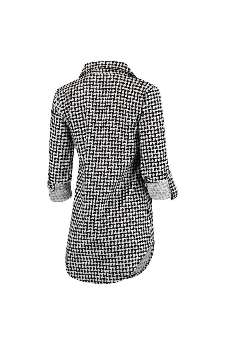 CONCEPTS SPORT Women's Concepts Sport Houndstooth Alabama Crimson Tide Forge Rayon Flannel Long Sleeve Button-Up Shirt, Alternate, color,