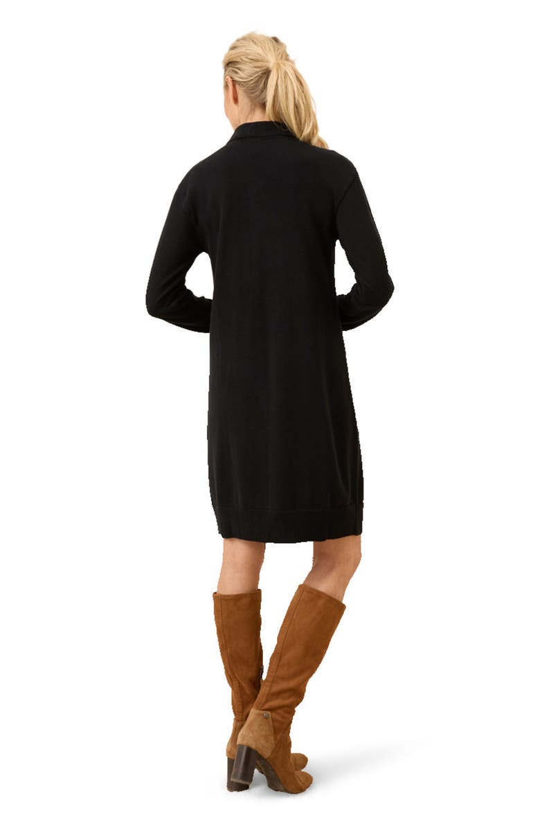 Pact Organic Cotton Classic Fine Knit Collared Sweater Dress, Alternate, color, 