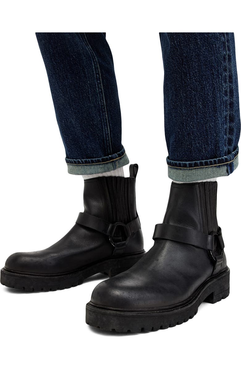 AllSaints Hank Lug Sole Biker Boot, Alternate, color,