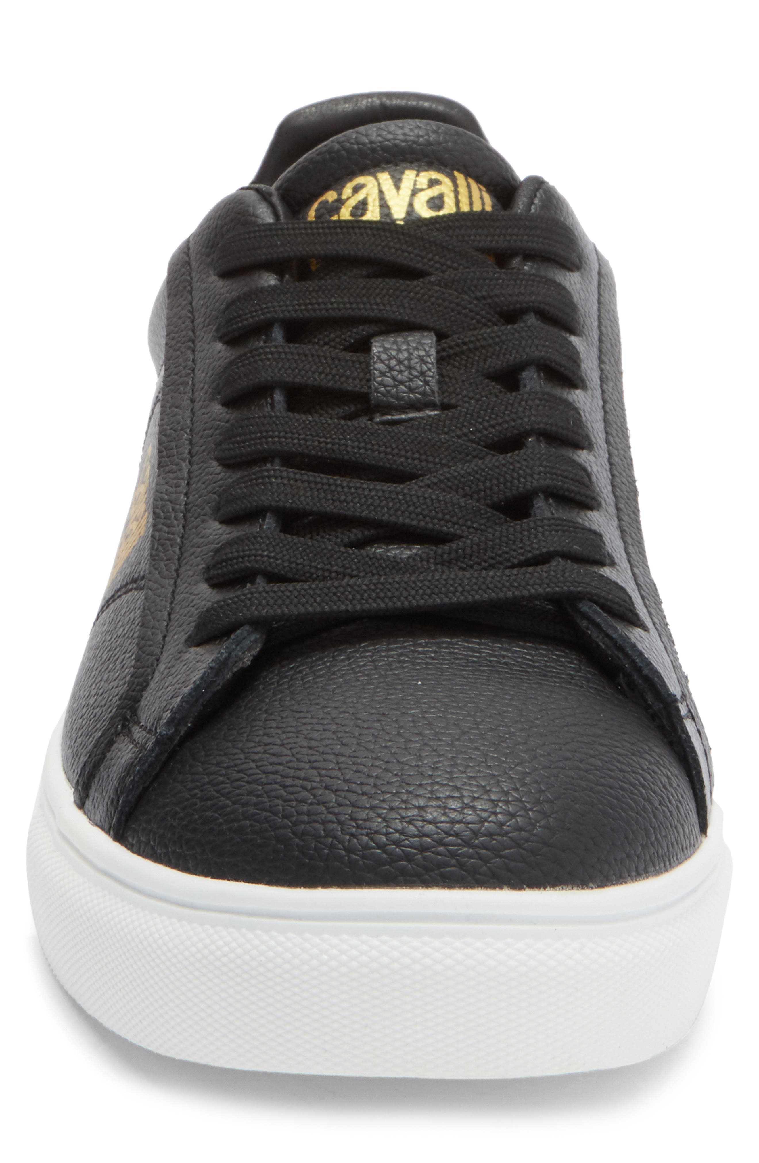 Roberto Cavalli Madrid Sneaker, Alternate, color, Black