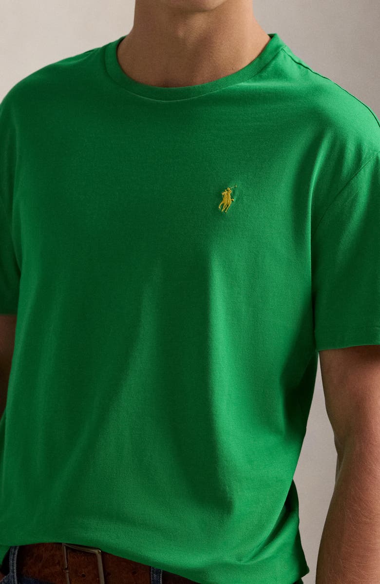 Polo Ralph Lauren Embroidered Short Sleeve Jersey T-Shirt, Alternate, color, 