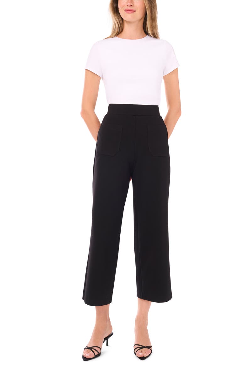 Patch Pocket Pull-On Pants, Alternate, color, RICH BLACK