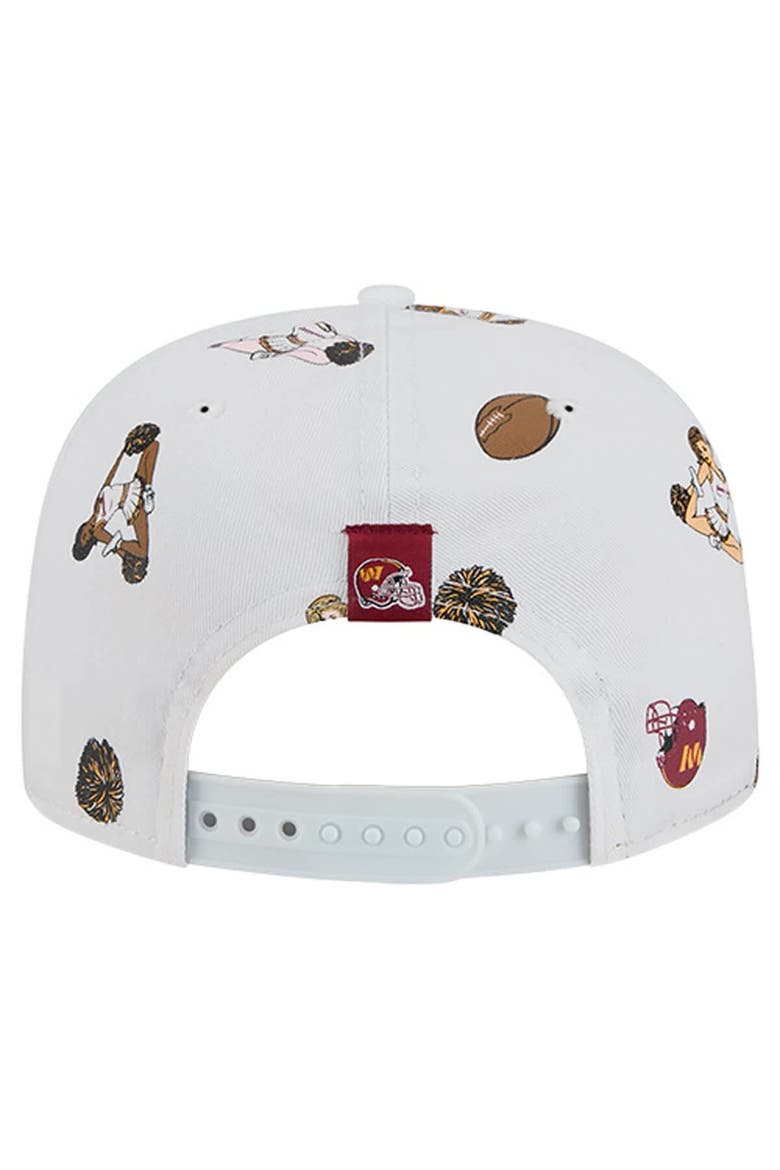 Men's New Era  White Washington Commanders Team Cheer 19TWENTY Snapback Hat, Alternate, color, White