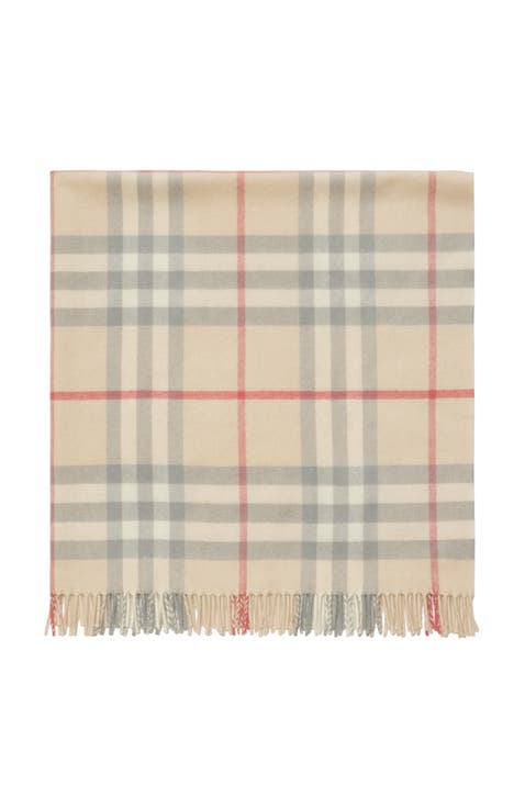 Check Wool Baby Blanket