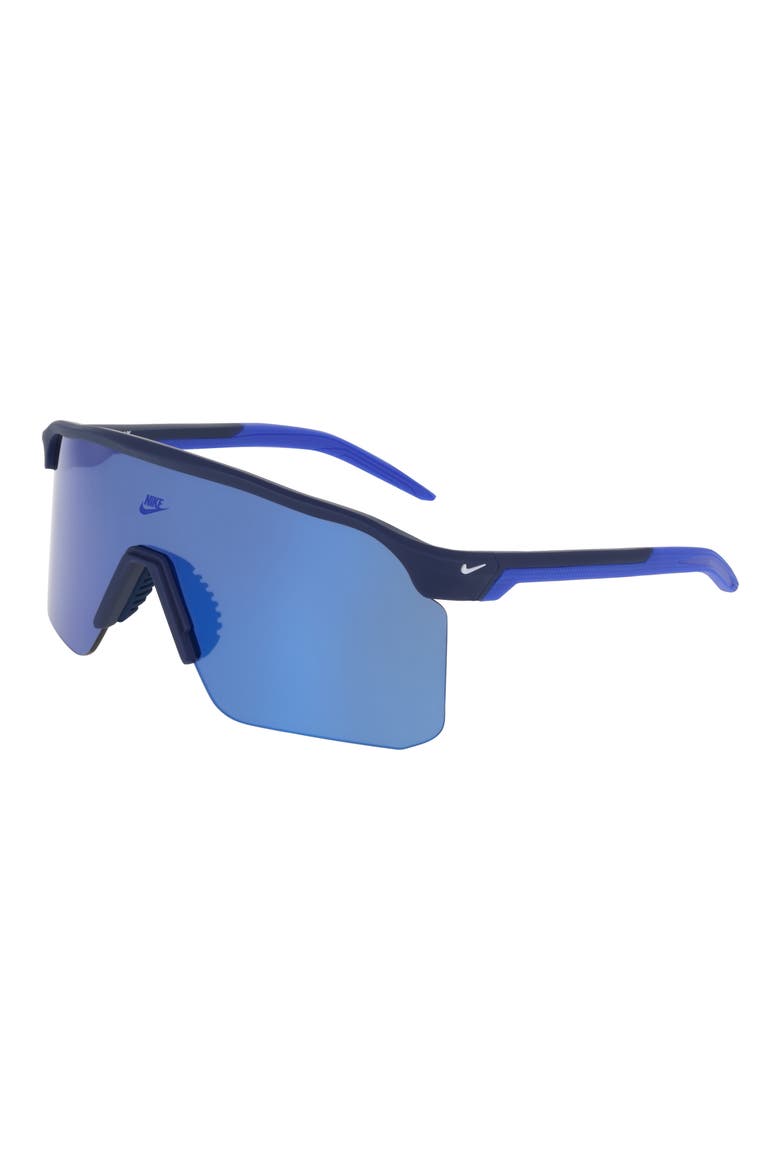Expedition 61mm Shield Sunglasses, Alternate, color, MATTE BLUE VOID / BLUE MIRROR