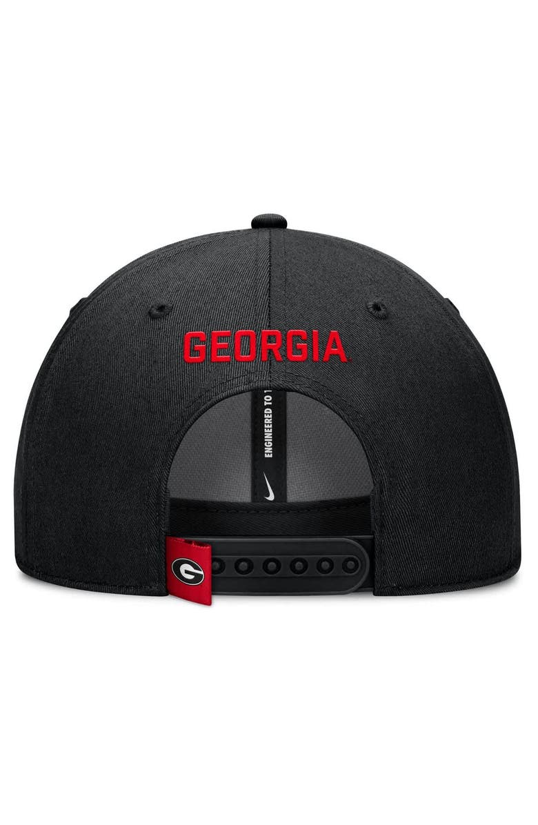 Nike Men's Nike Black Georgia Bulldogs 2025 On-Field Rise Performance Adjustable Hat, Alternate, color,