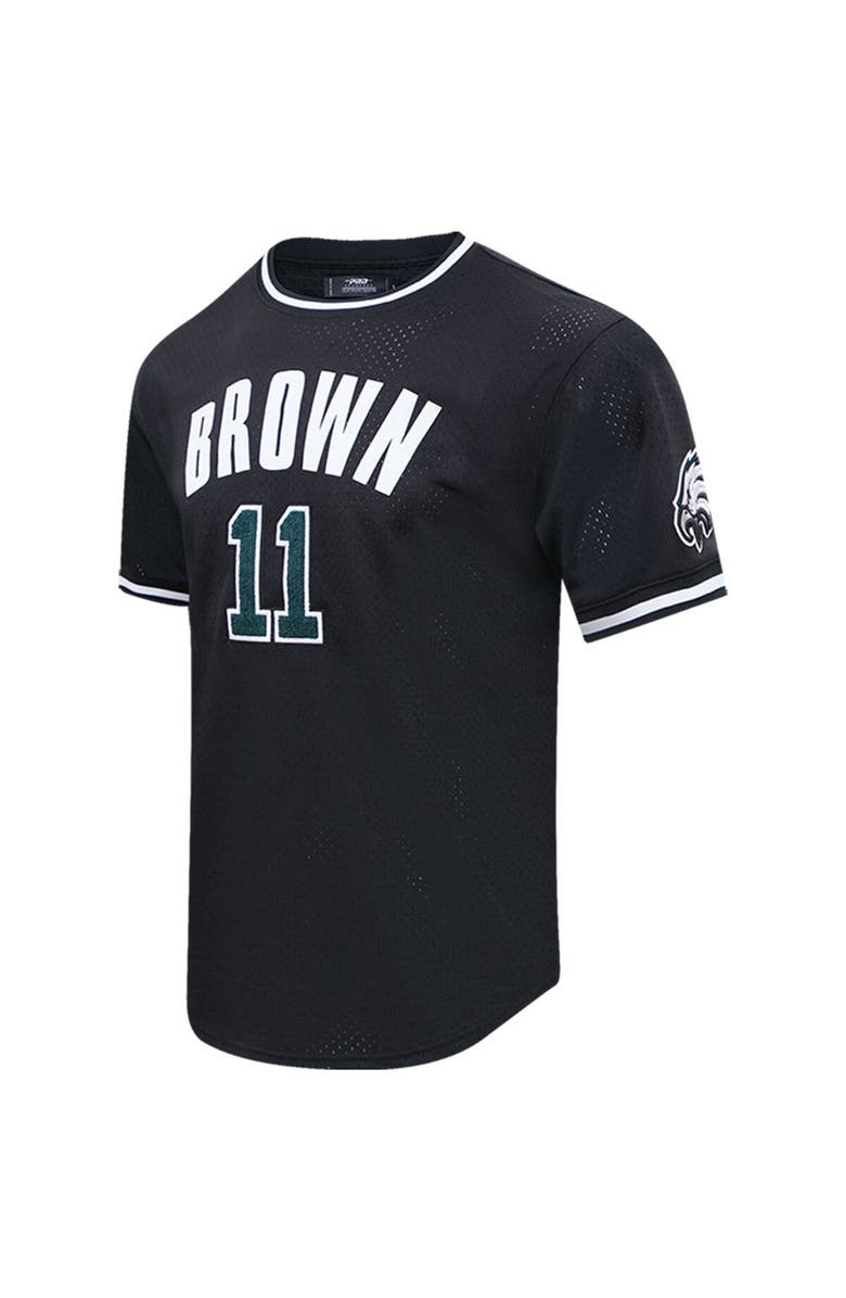 PRO STANDARD Men's Pro Standard A.J. Brown Black Philadelphia Eagles Mesh Player Name & Number Top, Alternate, color,