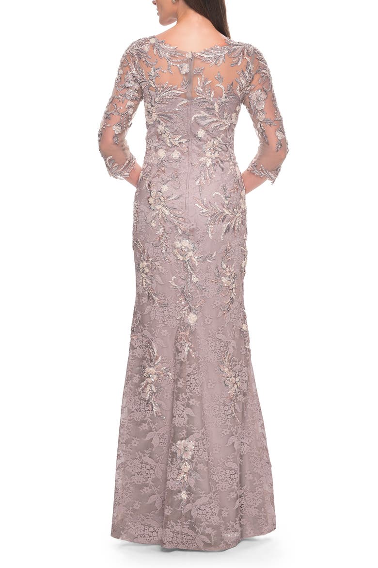 Stunning Beaded Lace Mother of the Bride Gown, Alternate, color, Dusty Mauve