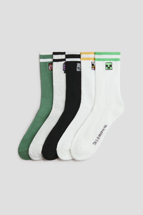 5-pack Intarsia-motif Socks