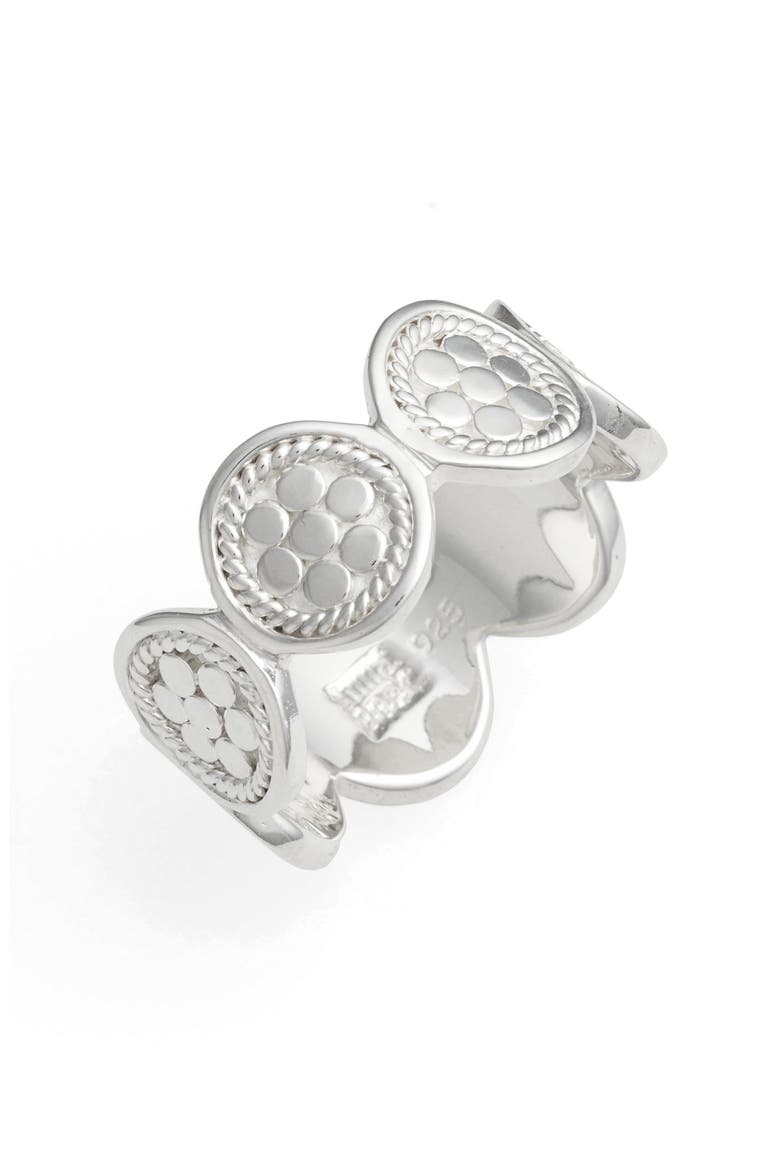 Signature Multi Disc Band Ring, Main, color, SILVER