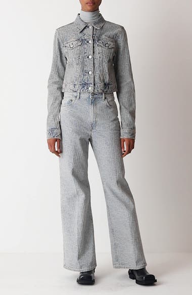 Acne Studios Monogram High Waist Relaxed Fit Jeans | Nordstrom