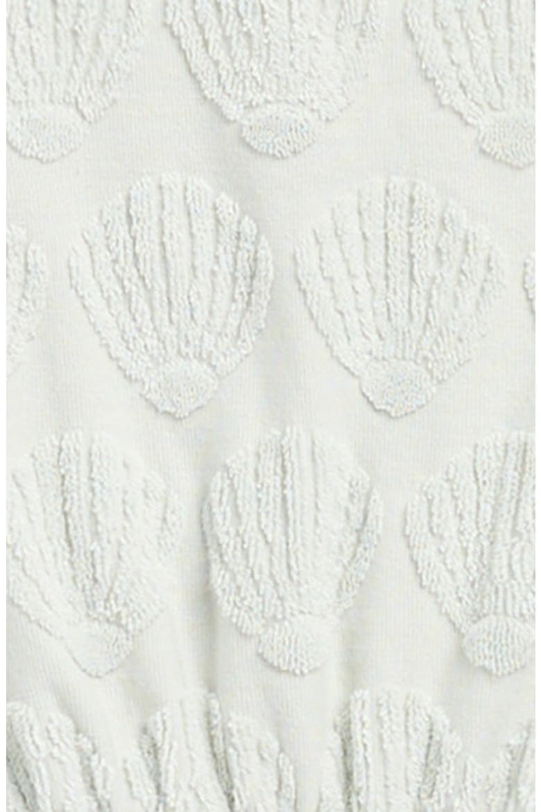 Seashell Jacquard Terry Romper, Alternate, color, SEAFOAM